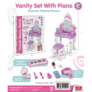 UÇAR 0343 PİYANOLU MAKYAJ MASASI