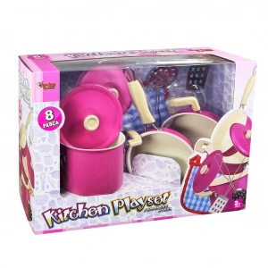 VARDEM ATF-1818-6A 8 PARÇA PEMBE EMAYE TENCERE (18)