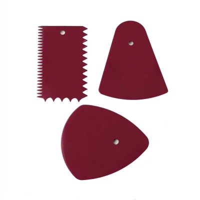 3 Lü Hamur Kesici Hamur Kazıyıcı Dekoratör Set