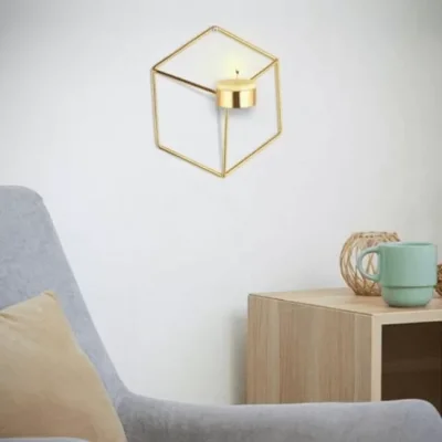 3d Piramit Duvar Mumluğu Şamdan Mumluk Gold