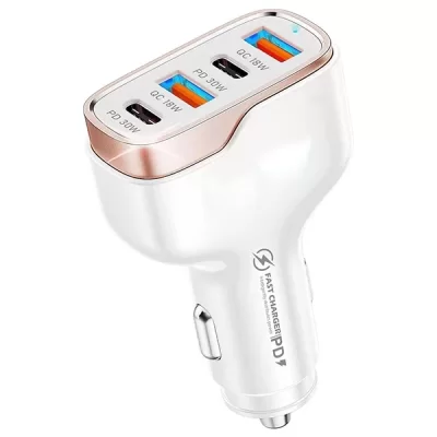 4 Girişli 96w Type-c Usb Araç Çakmaklık 3.0 Oto Hızlı Şarj Soketi Araba Çakmaklık Şarjı