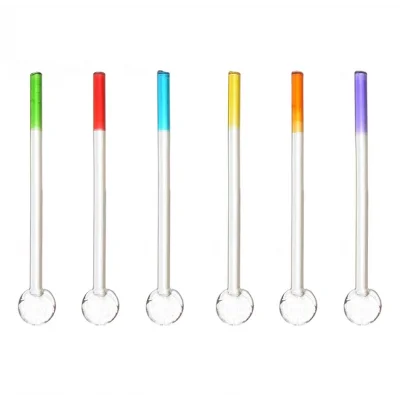 6 Lı Cam Çay Kaşığı Karışık Renk