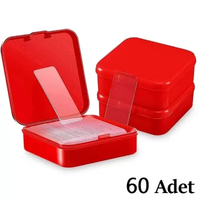 60 Parça Çok Amaçlı Çift Taraflı Bant 1 X 4 Cm