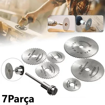 7 Parça Mini Testere Bıçak Ahşap Alüminyum Kesici