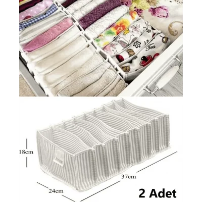 8 Gözlü Çekmece İçi Akordiyon Organizer L 2 Li