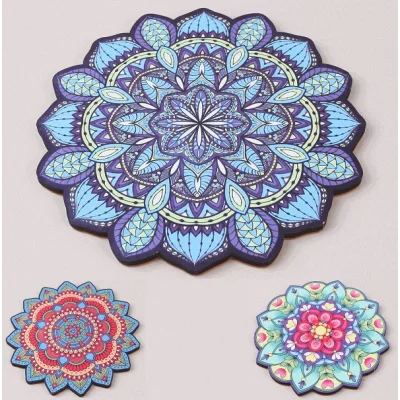 Ahşap Mandala Desenli Nihale