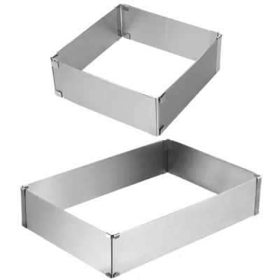 Ayarlanabilir Kare Dikdörtgen Kek Kalıbı 20-40 Cm