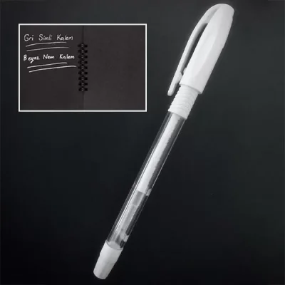 Beyaz Neon Jel Kalem Neon Tükenmez Kalem 1.0 Mm