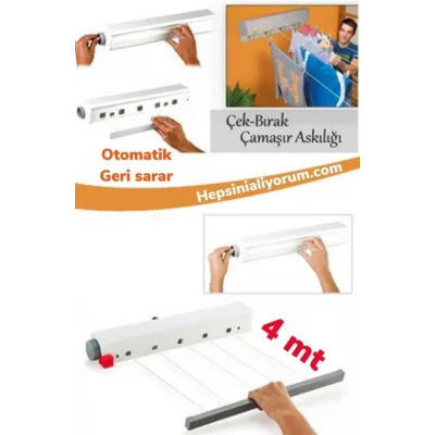 Çek As Pratik Çamaşır Askısı
