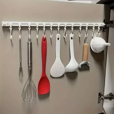 Hareketli 10 Kancalı Kendinden Yapışkanlı Askı