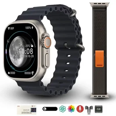 Hk8 Pro Max Akıllı Saat Amoled Gri Kasa