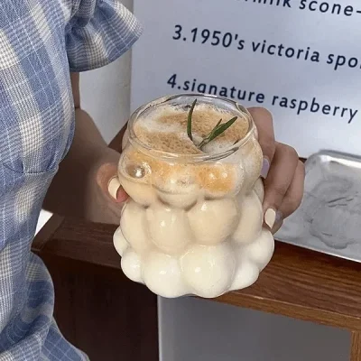 Isıya Dayanıklı Borosilikat Boncuk Şekilli Bardak