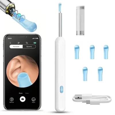 Kameralı Led Işıklı Kablosuz Kulak Temizleme Cihazı