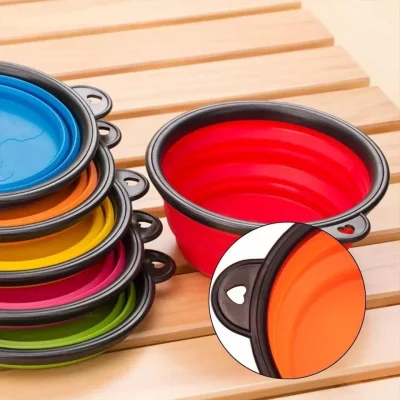 Katlanabilir Kedi Köpek Mama Ve Su Kabı