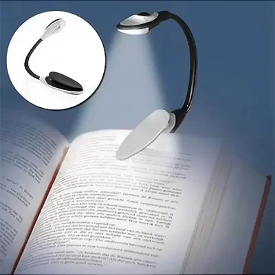 Kıskaçlı Kitap Okuma Lambası Led Pilli