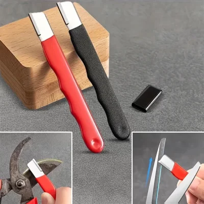 Koruyucu Kapaklı Makas Bileme Ve Bıçak Bileme Aleti Bileyici