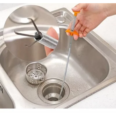 Lavabo Tıkanıklığı Açıcı Tel Paslanmaz Çelik Esnek