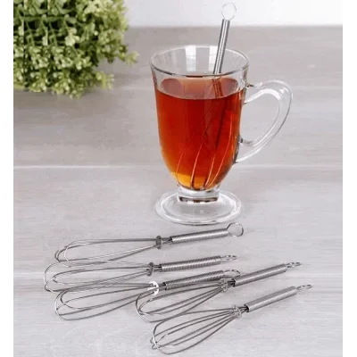 Metal Mini Çırpıcı Çay Kahve Kaşığı Karıştırıcı