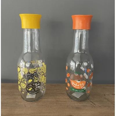 Meyve Desenli Tombul Su Şişesi 1 Lt