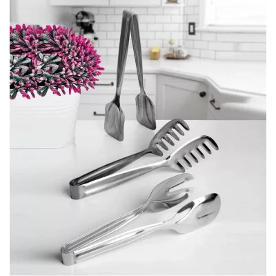 Paslanmaz Çelik 3 Lü Maşa Seti Servis Seti