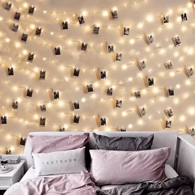 Peri Led Işık 5 Metre Sarı Ve 25 Küçük Mandal