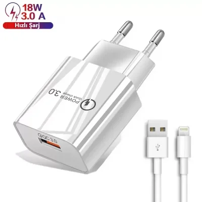 Polygold Iphone Hızlı Şarj Aleti 3.0 Tüm Seriler