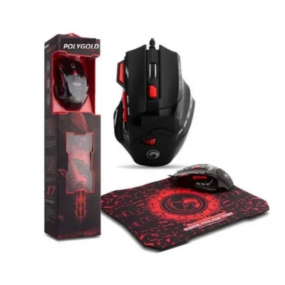 Polygold X7 Işıklı Oyuncu Mouse Ve Mousepad