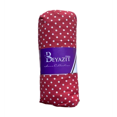 Ranforce Lastikli Çarşaf Kırmızı Tek Kişilik