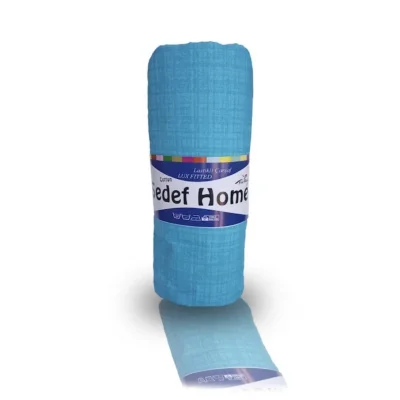 Ranforce Lastikli Çarşaf Mavi Battal Boy