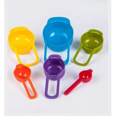 Renkli Ölçü Kaşığı 6 Lı Set