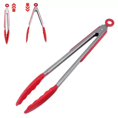 Silikonlu Yanmaz Maşa Metal Saplı Kilitlenebilir