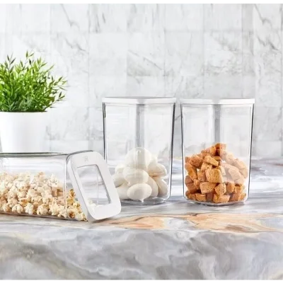 Vip Ahmet 1200 Ml Kare Saklama Kabı 3 Lü Set