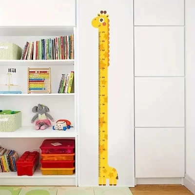 Zürafa Çocuk Odası Boy Ölçer Sticker 180 Cm