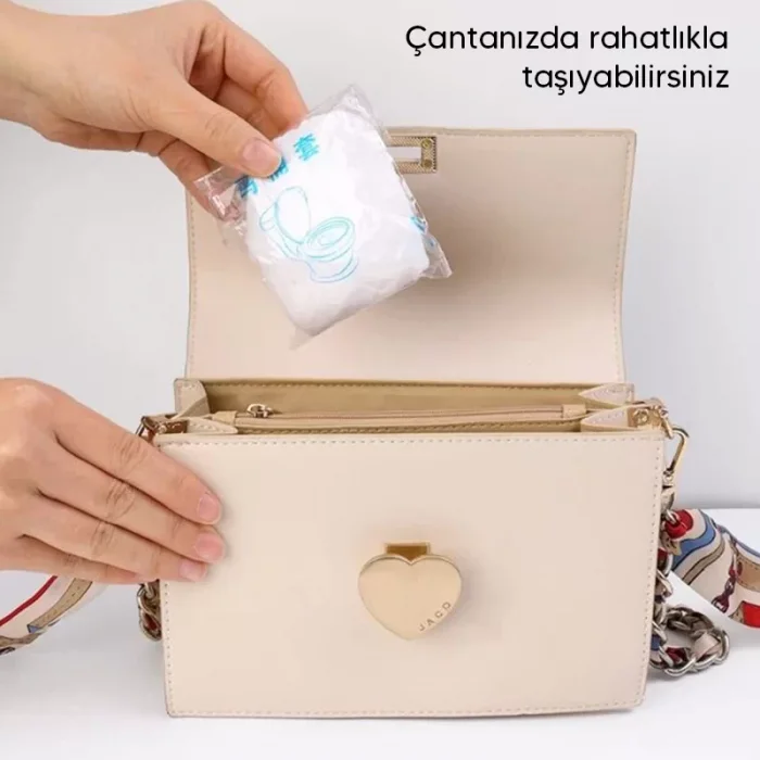 10 Lu Hijyenik Klozet Örtüsü Lastikli Kılıf