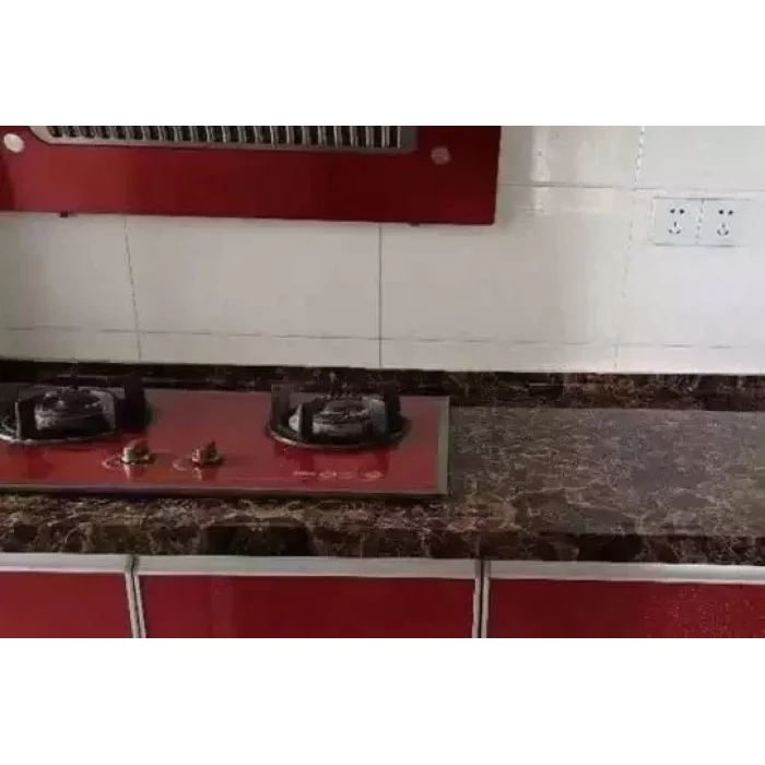 10 Mt Mermer Desenli Yapışkanlı Folyo Kahve