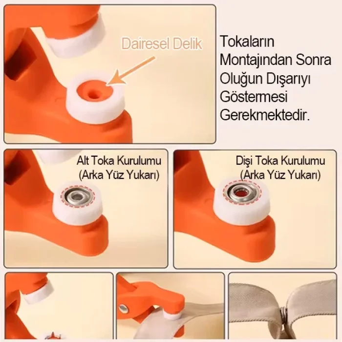 100 Lü Çıt Çıt Pense Seti Metal Çıt Çıt Makinesi