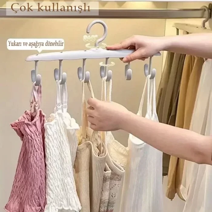 12 Kancalı Fonksiyonel Çok Amaçlı Askı