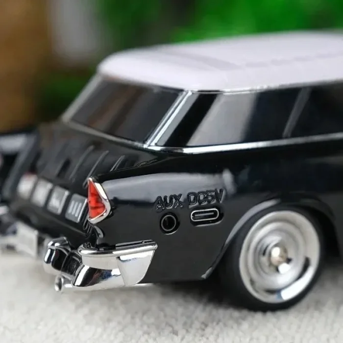 1955 Model Klasik Araba Bluetooth Hoparlör Speaker 10 Watt Fm Radyo Sd Kart Usb Siyah