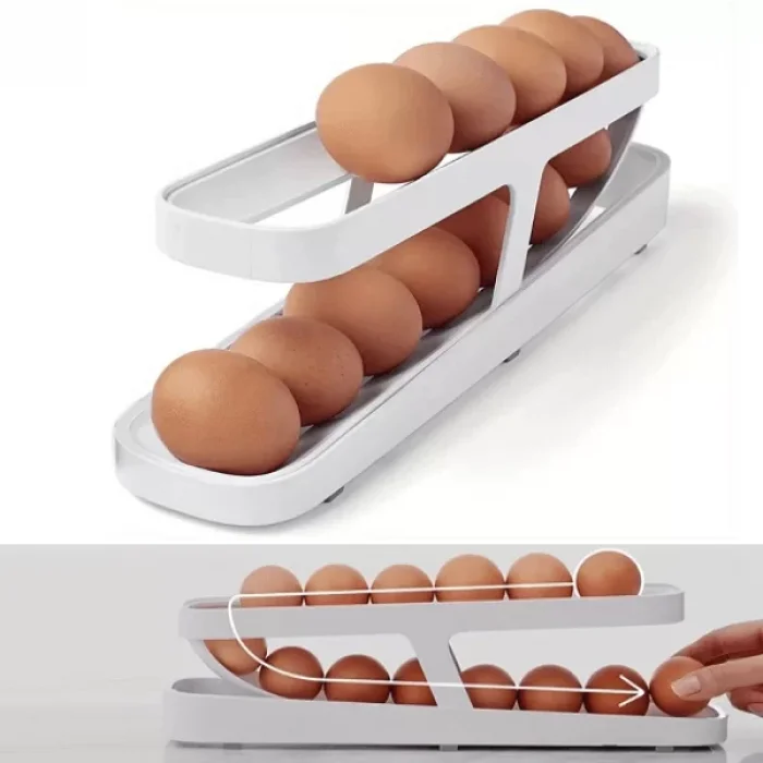 2 Katlı Otomatik Buzdolabı Yumurta Standı