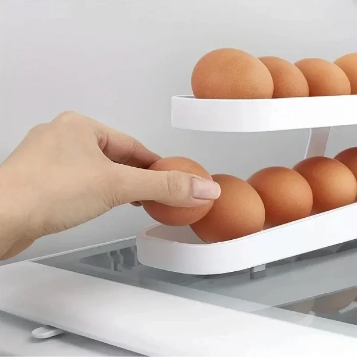 2 Katlı Otomatik Buzdolabı Yumurta Standı