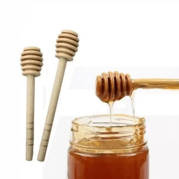 2 Li Ahşap Bal Kaşığı Sürme Ve Karıştırma