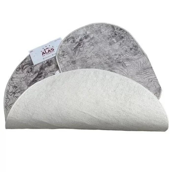 2 Li Banyo Paspası Kaymaz Klozet Takımı Oval D