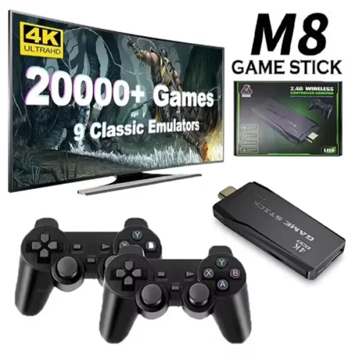 2.4g Çift Kol Retro Oyun Konsolu 4k 3500 Oyun