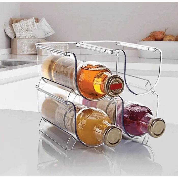 2li Buzdolabı Düzenleme Şişe Rafı İç İçe Geçmeli