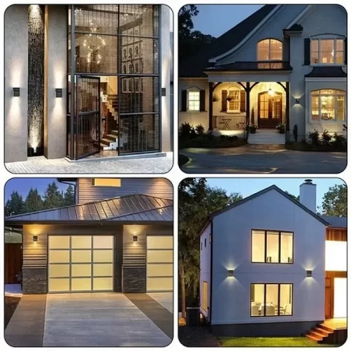 2li Solar Güneş Enerjili Çift Taraf Duvar Lambası