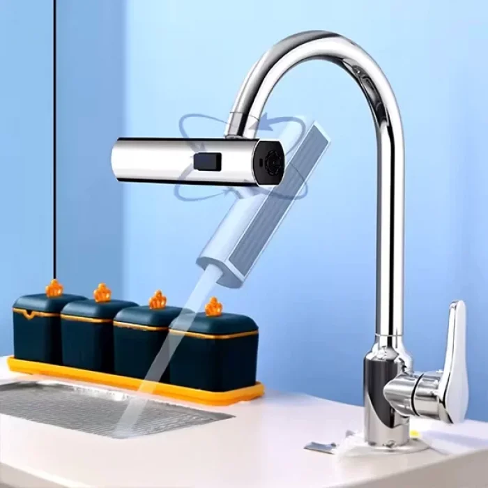 3 Fonksiyonlu Çok Amaçlı Esnek Şelale Musluk Başlığı