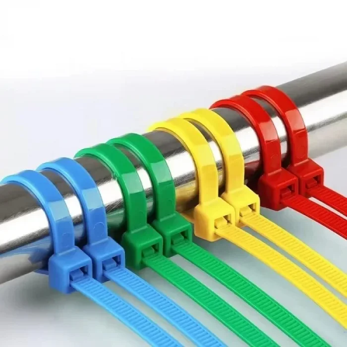 30 Lu Renkli Kablo Kelepçe Seti Cırt Kablo Bağı