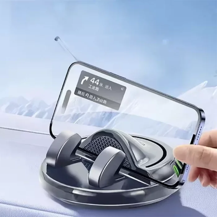 360 Derece Dönebilen Yapışkanlı Numaratörlü Araç Telefon Tutucu