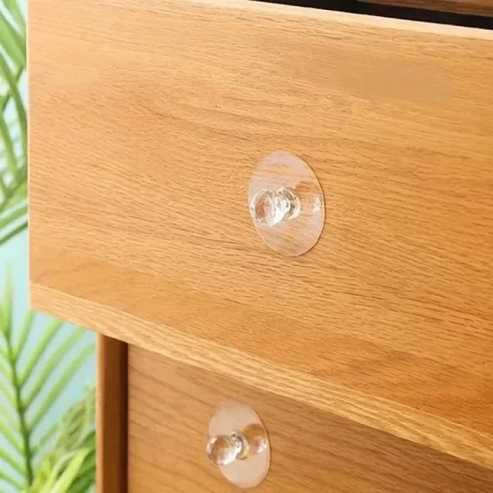 4 Adet Çok Amaçlı Yapışkan Kristal Tutacak Kulp