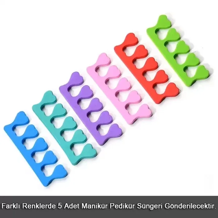 5 Adet Parmak Ayırıcı Manikür Pedikür Süngeri